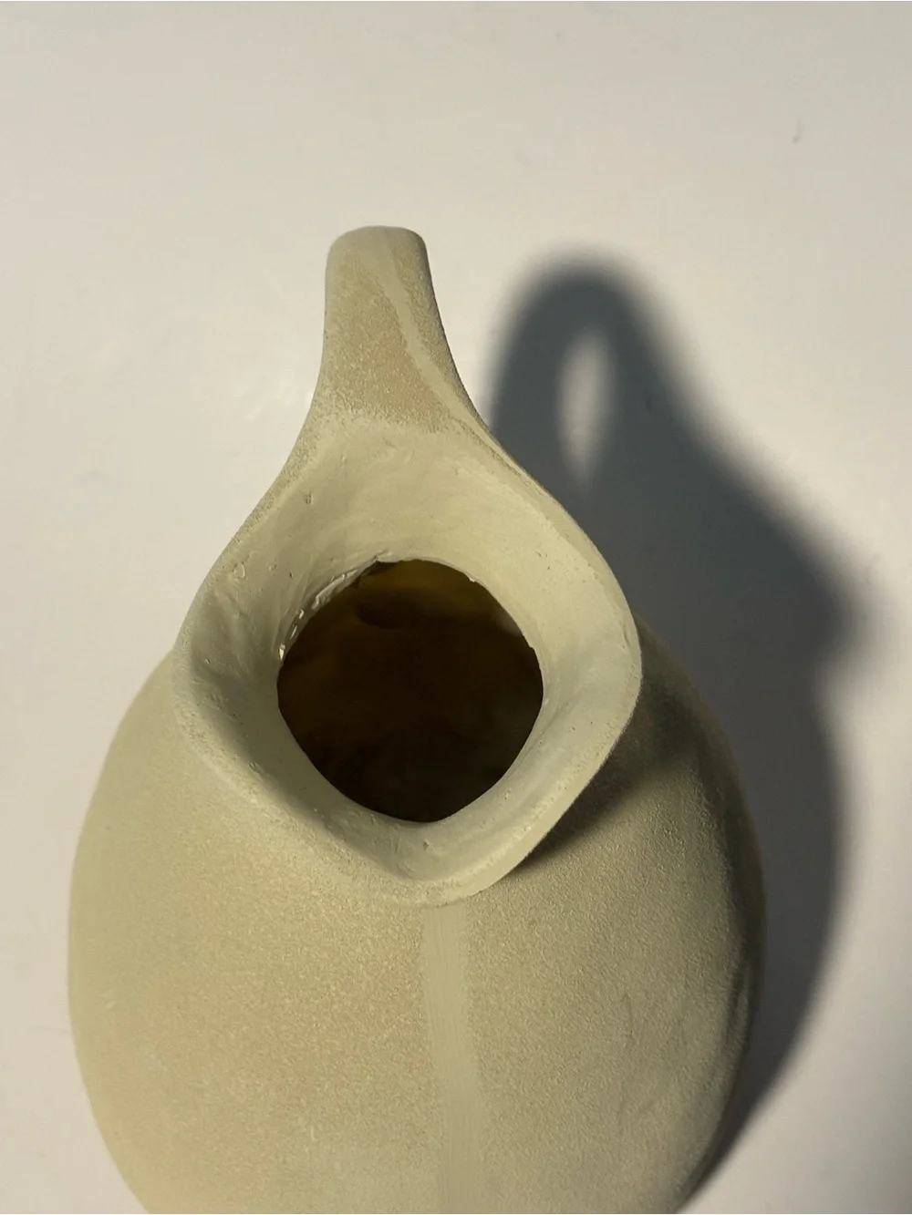 Rustic Vase Faux Ceramic (acrylic) 6” Jug Vase NWOT